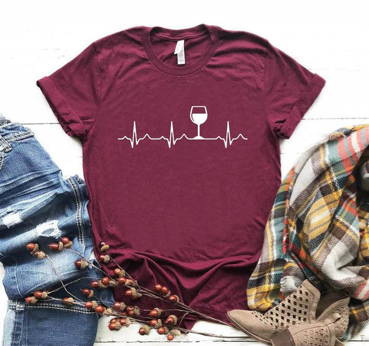 EKG Wine T-Shirt