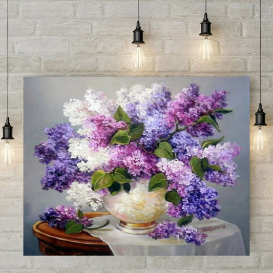 5D Diamond Painting - Purple bouquet