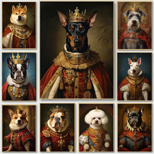 Royal Puppy Portrait Canvas