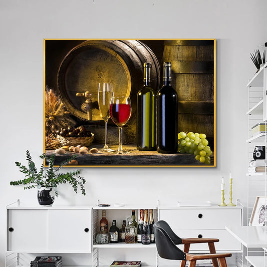 Modern Wine Grape Wall Art