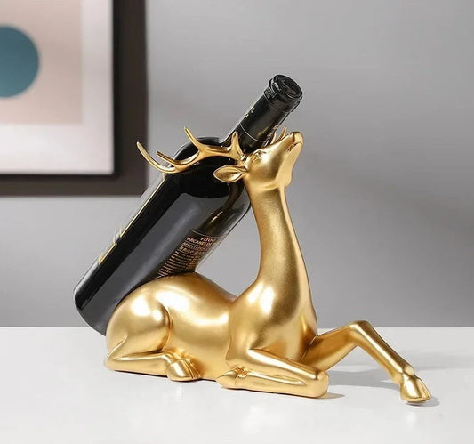 Golden Deer Wine Holder