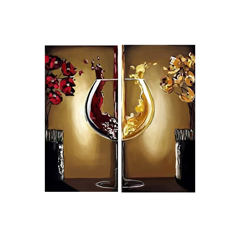 Red and White Wine Canvas