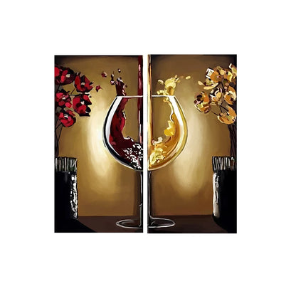 Red and White Wine Canvas