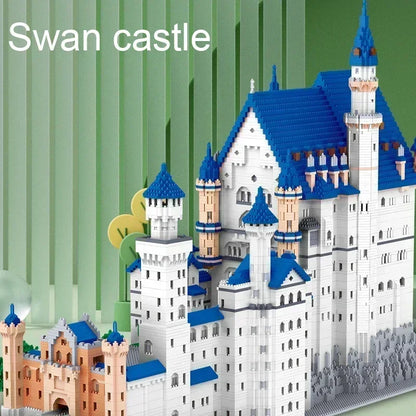 11810 PCS Mini City New Swan Stone Castle Building Blocks World Famous Architecture Bricks Educational Toys for Children Gifts