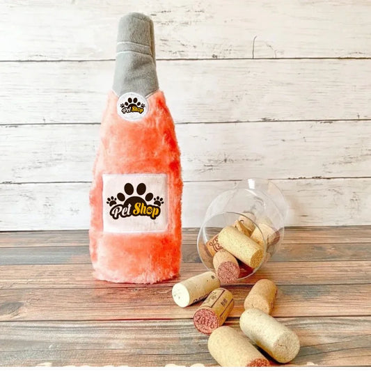 Bottle Wine Squeaky Toys Durable Training Pets Toy Interactive for Puppy Cute Dogs Plush Fashion Pet Dog Accessories Supplier