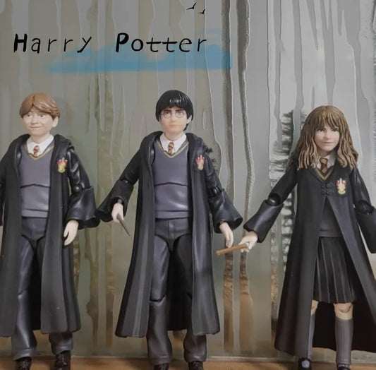15CM Magic School Hermione Ron Weasley Joint Movable Anime Action Figure PVC Doll Collection figures toys For Friend Xmas Gift